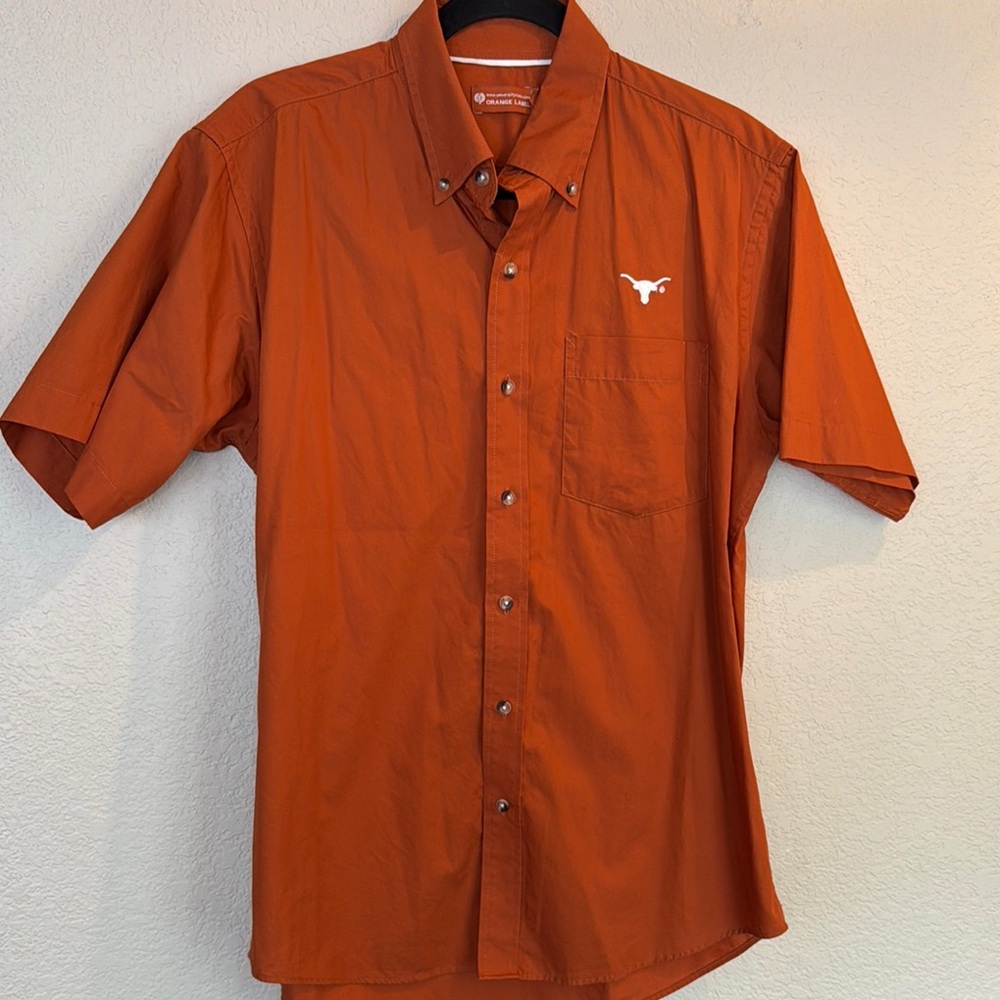 Texas Longhorns Short Sleeve Button Down Shirt